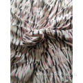 Polyester Woven Wool peach Printed Fabric